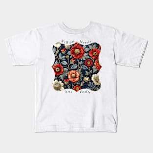 William Morris "Art Nouveau Blossom Haven" Kids T-Shirt